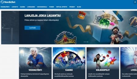 NordicBet etusivu