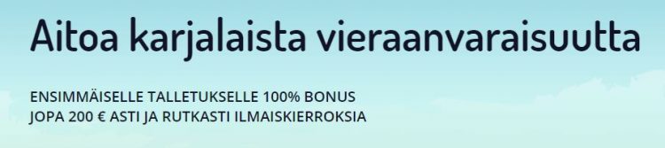 Karjala kasino bonus