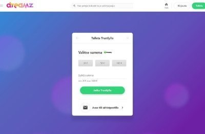 Dreamz Casino ei rekisteröitymistä