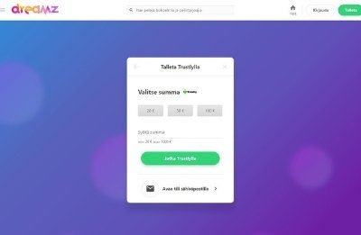 Dreamz Casino ei rekisteröitymistä