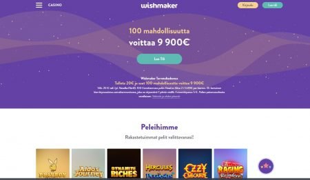 Wishmaker Casino etusivu