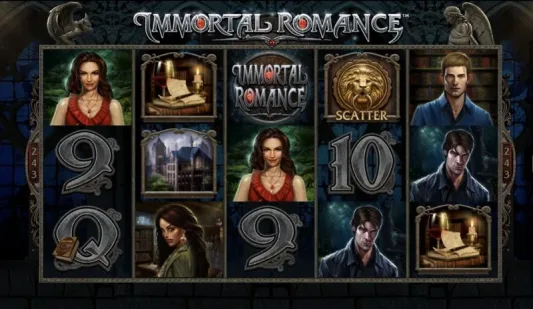 Immortal Romance peruspelinäkymä