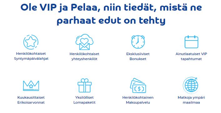 Pelaa Casinon VIP-ohjelma tarjoaa huikeat edut