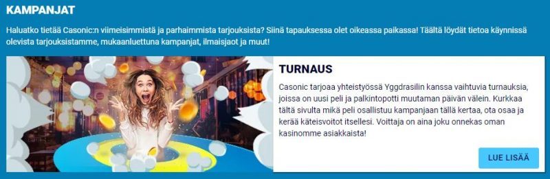 Casonic järjestää turnauksia Yggdrasiln kanssa