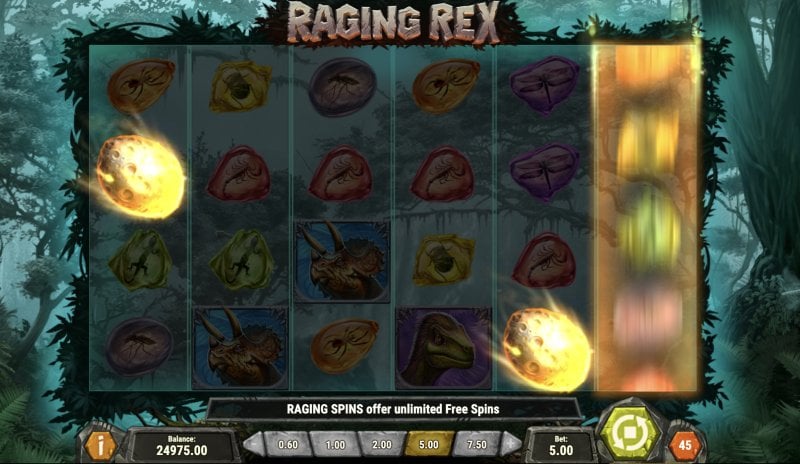 Raging Rex raging spins
