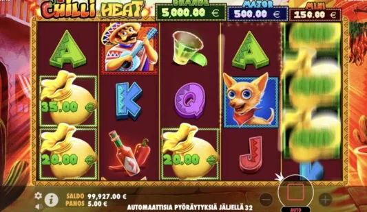 Chilli Heat pelinäkymä