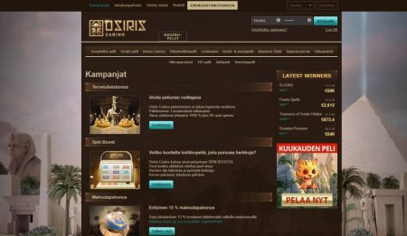 osiris casino kampanjat