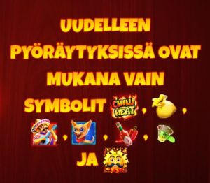 uudelleenpyöräytyksessä mukana vain arvokkaimmat symbolit