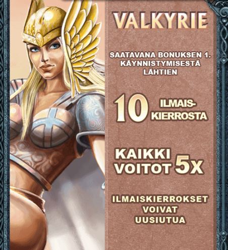 Thunderstruck 2 Valkyrie ilmaiskierrokset