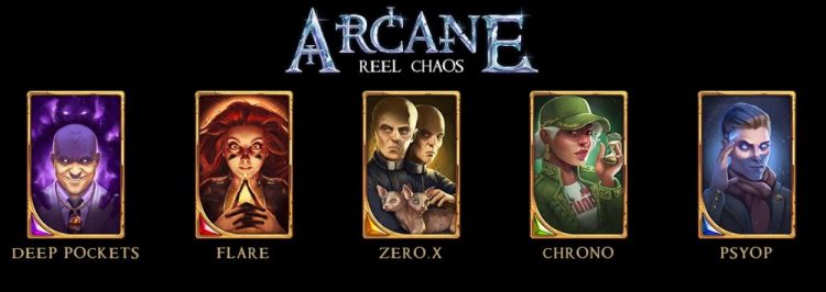 Arcane Reel Chaos päähenkilöt