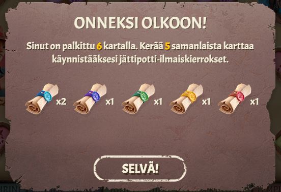 Jackpot Raiders kartat