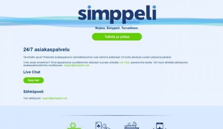 Simppeli casino asiakaspalvelu