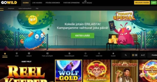 GoWild etusivu