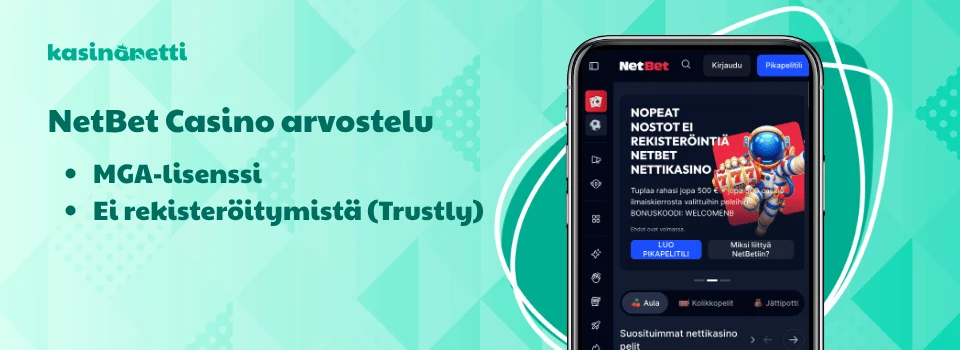 NetBet on luotettava MGA-pikakasino