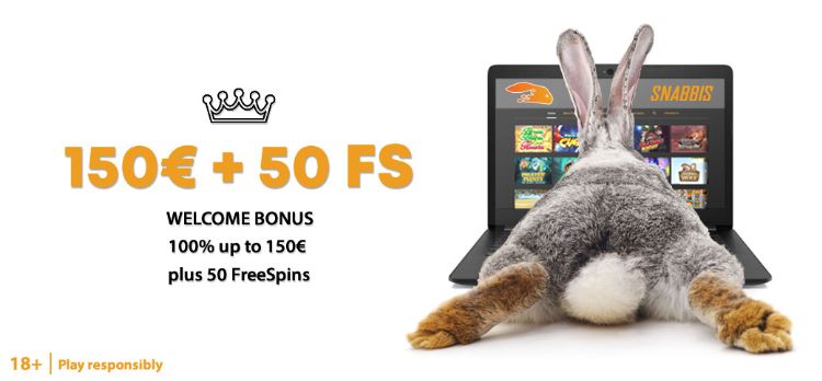 Snabbis tervetuliainen 100% bonus