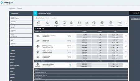 SpeedyBet casinon erikoisuus on urheilu vedonlyönti