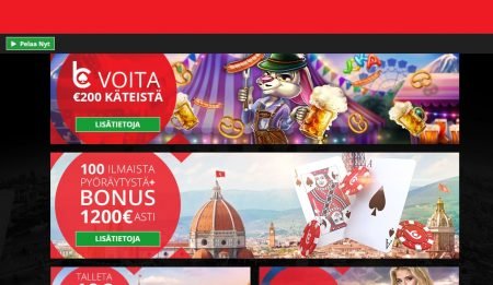 bCasino tarjoaa runsaasti erilaisia kampanjoita ja bonuksia