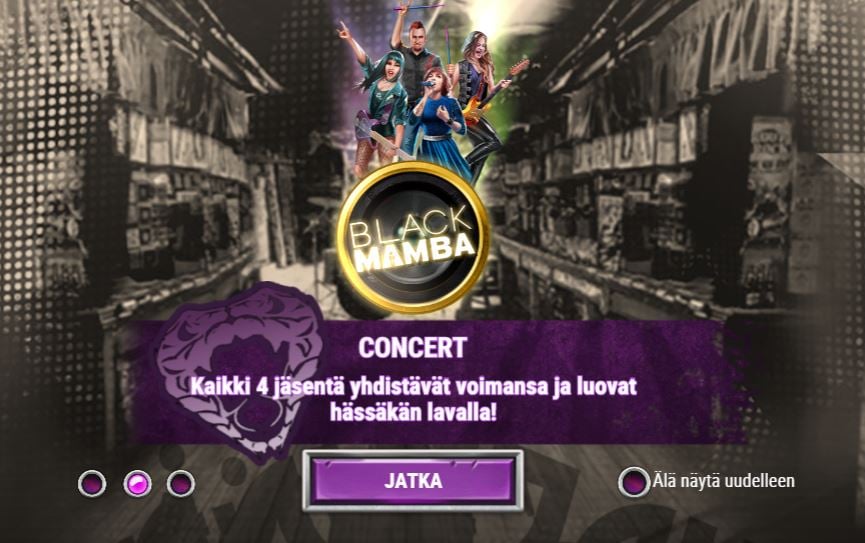 Black Mamba concert-toiminto