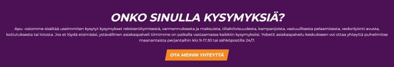 Yobetit casino kysymykset
