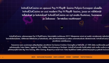 InAndOutCasino tietoa