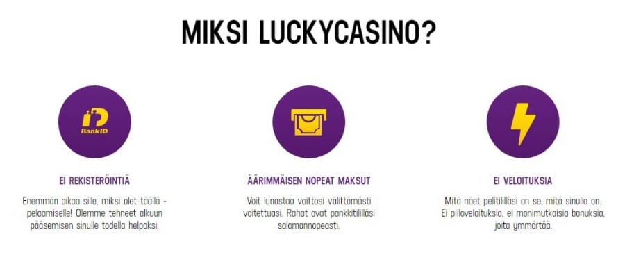 Miksi valita Lucky Casino