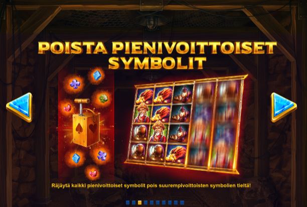 Dynamite riches pienten symbolien poisto