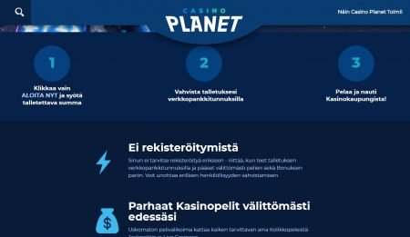 Casino planet ei rekisteröitymistä