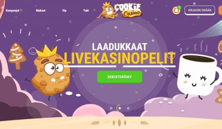 Cookie Casino etusivu