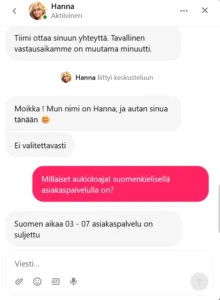 Caxino Casinon asiakastuki reaaliajassa
