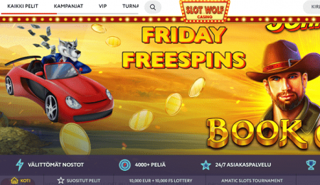 Slot Wolf Casino Perjantain ilmaiskierrokset