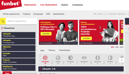 Funbet Casino etusivu