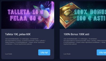 Rush Casino tervetulotarjous