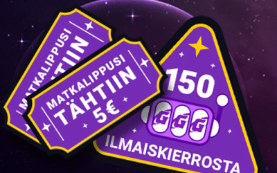 Galaksinolta 5 € ilmaista pelirahaa + 150 käteiskierrosta