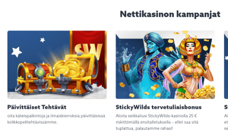 Sticky Wilds Casino kampanjat