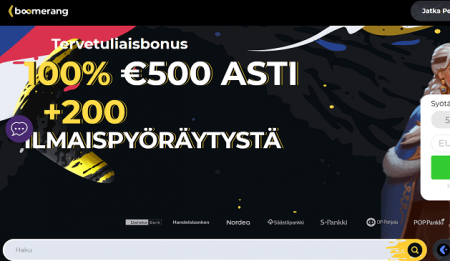 Boomerang Casino bonus