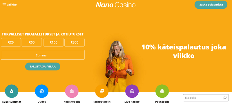 Nano Casino bonus