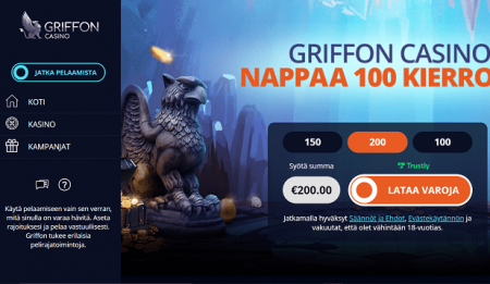 Griffon Casino bonus