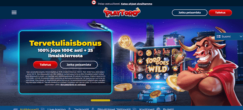 Playtoro Casino bonus