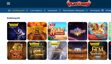 Playtoro Casino pelivalikoima