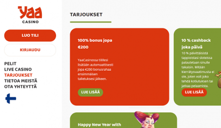 Yaa Casino tarjoukset