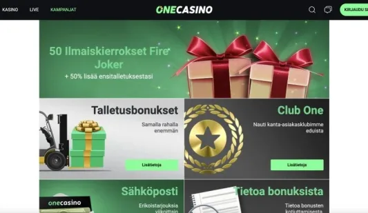 One Casino kampanjat