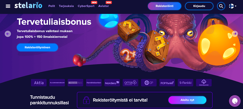 Stelario Casino bonus