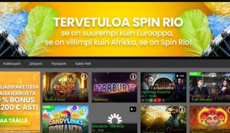 SpinRio Casino kolikkopelit