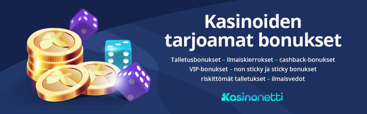 Kasinoiden tarjoamat bonustyypit