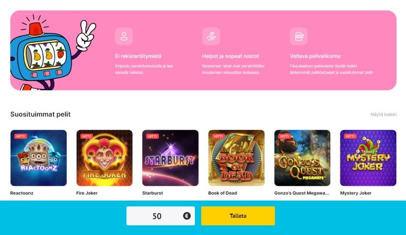 HipSpin CAsino pikakasino