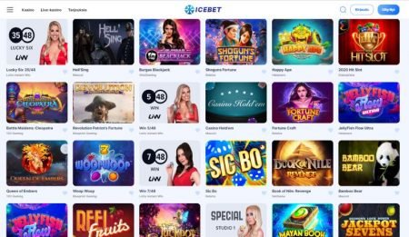 IceBet Casino kolikkopelit