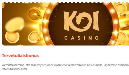 Koi Casino tervetulobonus