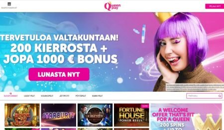 Queen Play Casino etusivu