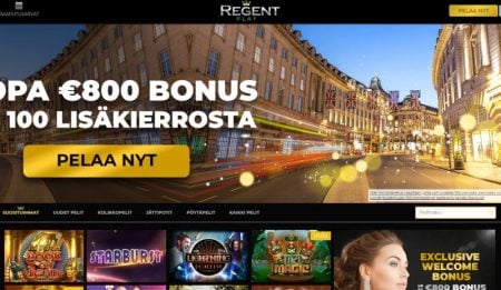 Regent Play Casino etusivu