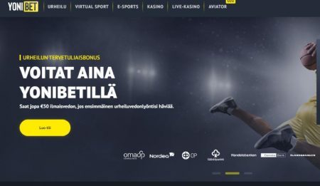 YoniBet Casino etusivu